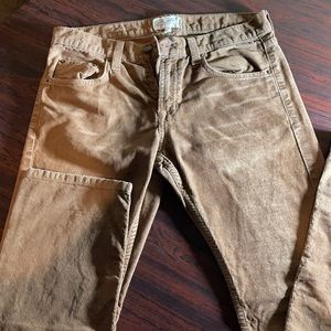Current/Elliott Corduroy Pants/Sz 31/33 Tobacco